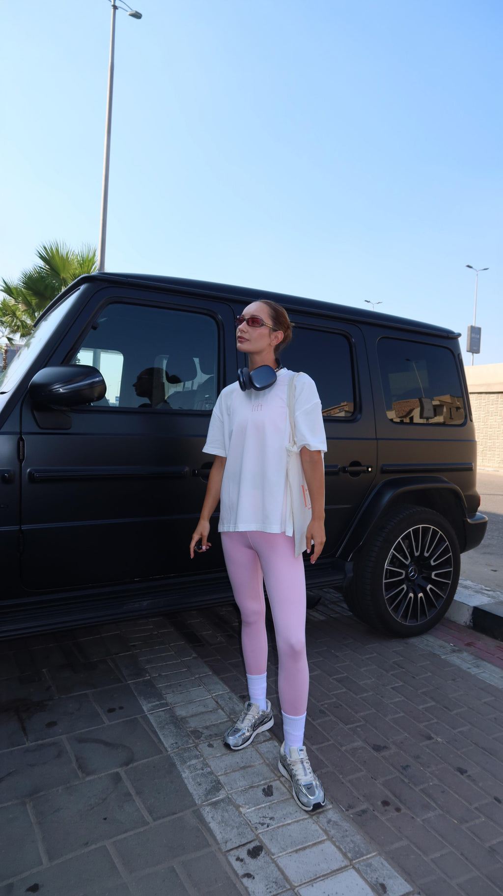 Petal Rose Leggings + Petal Rose Embroidered Tee Bundle